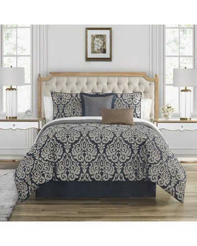 Waterford Dnu Dupe  Bastia Comforter Set In Navy