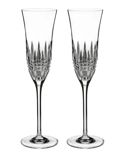 Waterford Lismore Diamond Essence Flute 8oz, Set Of 2 In Clear