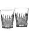 Waterford Lismore Diamond Tumbler Glasses Set Of Two In Clear
