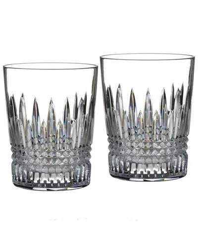 Waterford Lismore Diamond Tumbler Glasses Set Of Two In Clear