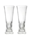 Waterford Lismore Crystal Pilsner Glasses Set-of-two