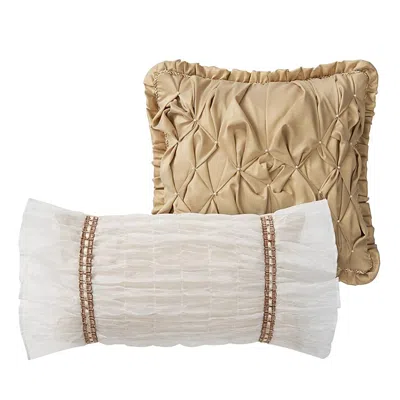 Waterford Donegan Decorative Pillows, Set Of 2 In Gold