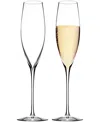 Waterford Elegance Optic Crystal Champagne Flute Set Of Two In No Color