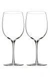 Waterford Elegance Set Of 2 Fine Crystal Pinot Noir Glasses In Clear