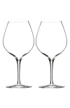 Waterford 'elegance' Fine Crystal Merlot Glasses In Transparent