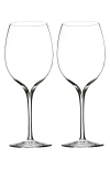 Waterford Elegance Set Of 2 Fine Crystal Cabernet Sauvignon Glasses In Clear