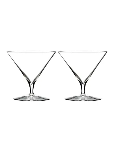 Waterford Elegance Martini Glass Set Of 2 In Transparent