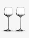 Waterford Elegance Optic Crystal Dessert Wine Glasses Set Of Two