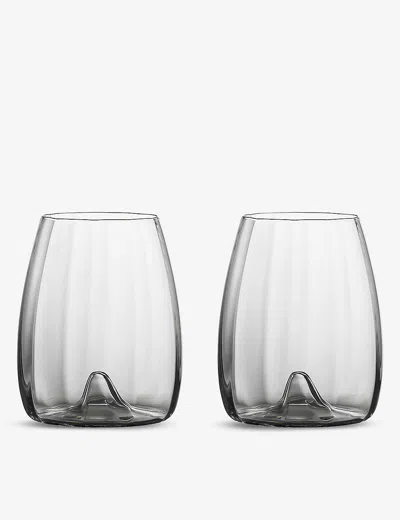 WATERFORD ELEGANCE OPTIC CRYSTAL STEMLESS WINE GLASSES SET OF TWO,45157351