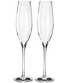 Waterford Elegance Optic Crystal Champagne Flute Set Of Two In No Color