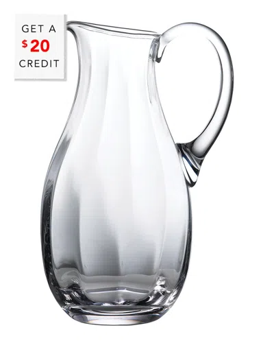 WATERFORD WATERFORD ELEGANCE OPTIC PITCHER WITH $20 CREDIT
