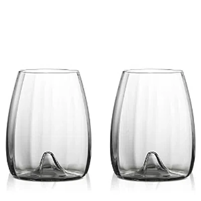 WATERFORD ELEGANCE OPTIC STEMLESS WINE GLASS, SET OF 2