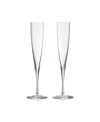 Waterford Elegance Champagne Trumpet Flutesset Of 2 In Clear