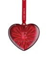 Waterford Elton John Aids Foundation Heart Ornament In Red