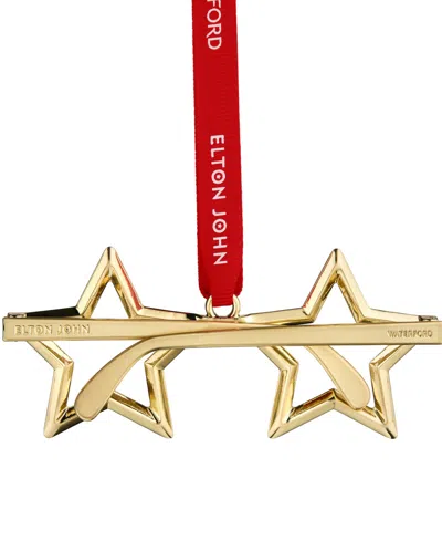 Waterford Elton John Star Glasses Ornament In Gold
