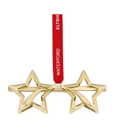 Waterford Elton John Star Glasses Ornament In Gold