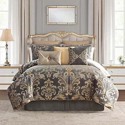 Waterford Everett 6-piece Comforter Set, Queen In Charcoal