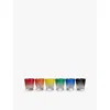 Waterford Fireworks Crystal Glass Tumblers Set Of Six