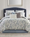 Waterford Florence 6 Piece Comforter Sets Collection Bedding In Chambray Blue