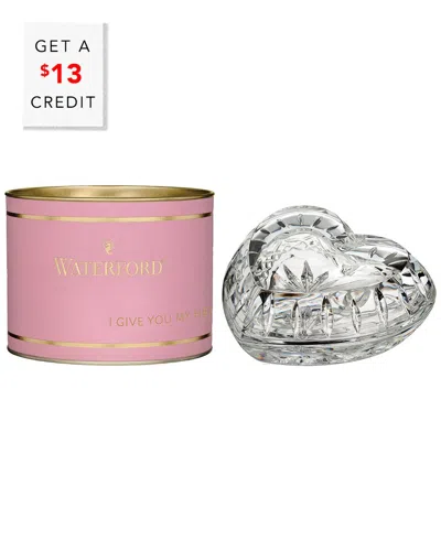 Waterford Giftology Heart Box In Metallic