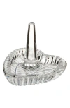 Waterford Giftology Heart Lead Crystal Ring Holder In Metallic