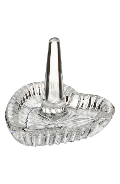 Waterford Giftology Heart Lead Crystal Ring Holder In Metallic