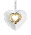 Waterford Gilded Heart Tree Decoration In Transparent
