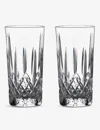Waterford Gin Journeys Aras Crystal-glass Hiball Tumblers Set Of Two