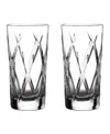 Waterford Gin Journeys Hiball Olann Crystal Shot Glasses Set Of Two In Clear