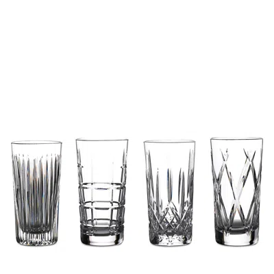 Waterford Gin Journeys Engraved Crystal Glasses Set Of Four In Clear