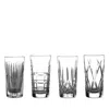 Waterford Gin Journeys Mixed Pattern High Balls, Set Of 4 In Clear