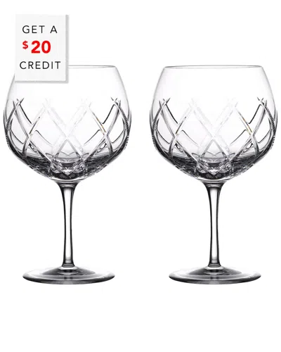 Waterford Gin Journeys Olann Balloon 18.5oz, Set Of 2 In Clear