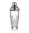 Waterford Lismore Crystal Glass And Stainless-steel Cocktail Shaker In Transparent