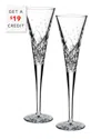 Waterford Celebrations Toasting Flute Crystal Glasses Set Of Two