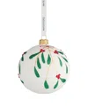 Waterford Holiday Heirlooms Mistletoe Bauble Ornament In Multi