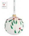 Waterford Holiday Heirlooms Mistletoe Bauble Ornament
