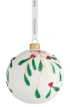 Waterford Holiday Heirlooms Mistletoe Bauble Ornament In Multi