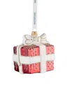 Waterford Holiday Heirlooms Red Present Glass Ornament In Multi