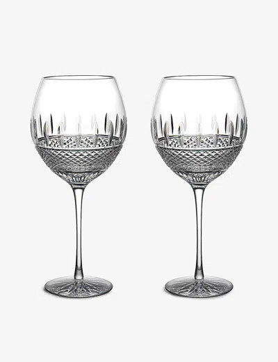 Waterford Irish Lace Crystal Red Wine Glasses Set Of Two