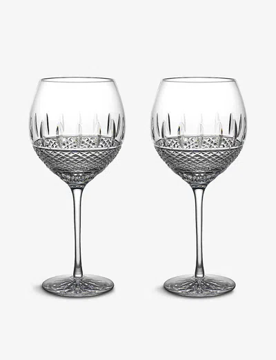 Waterford Irish Lace Crystal White Wine Glasses Set Of Two