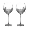 Waterford Irish Lace Set Of 2 Lead Crystal Red Wine Glasses