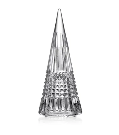 Waterford Large Crystal Standing Tree Ornament In Clear