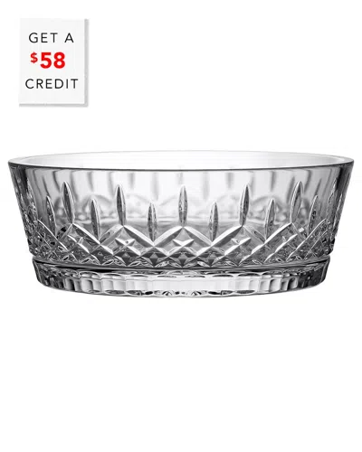 Waterford Lismore 10in Low Bowl With $58 Credit In Metallic