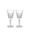 Waterford Lismore Crystal Iced Beverage Glasses 350ml Set Of Two In Clear