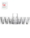 Waterford Lismore Crystal Pitcher And Shot Glass Set Of Seven
