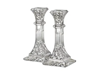 Waterford Lismore 8 Candlestick, Set Of 2 In Transparent