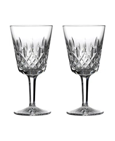 WATERFORD LISMORE 9 OZ GOBLETS, SET OF 2
