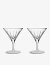 Waterford Lismore Arcus Crystal Martini Glasses Set Of Two