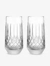 Waterford Lismore Arcus Hiball Crystal Glasses Set Of Two