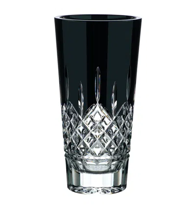 Waterford Lismore Black Crystal Vase In Yellow